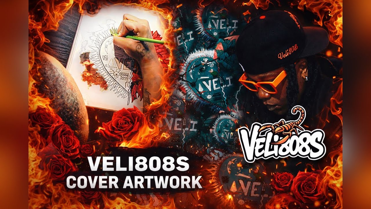 Veli808s™️ creating cover artwork for her next project LIVE!!!