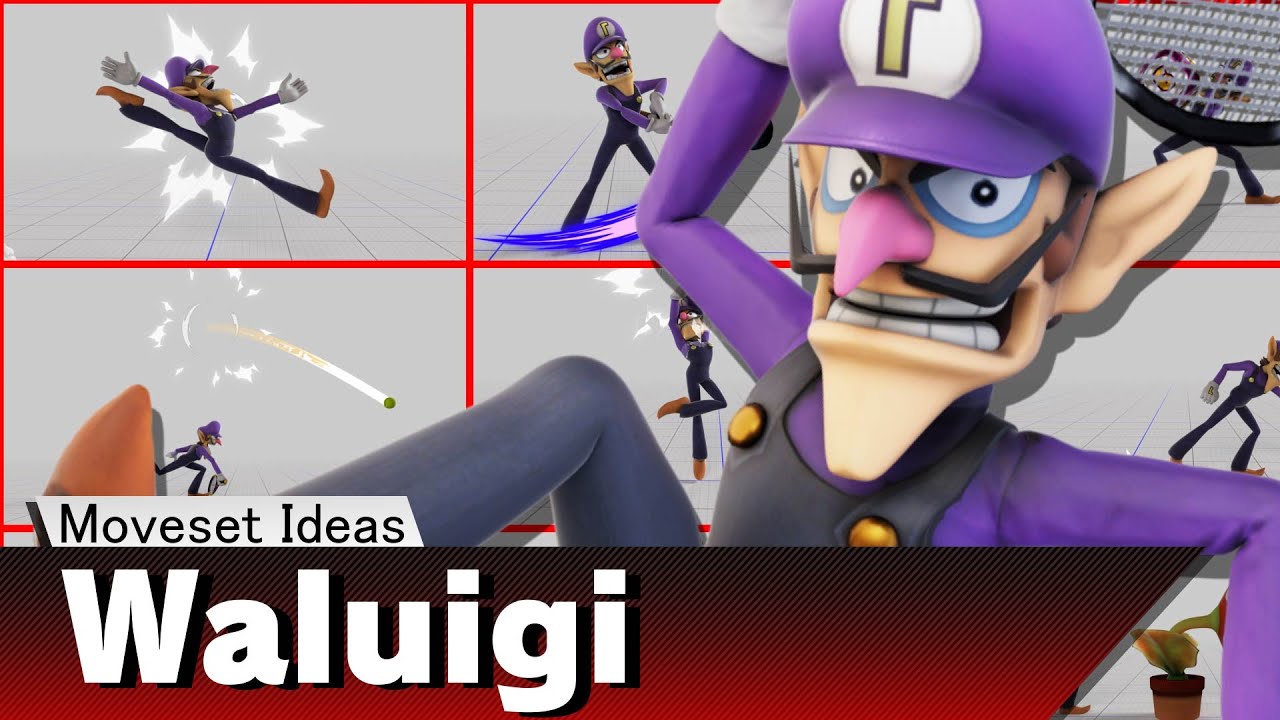 Waluigi for Smash Brothers - Moveset Idea
