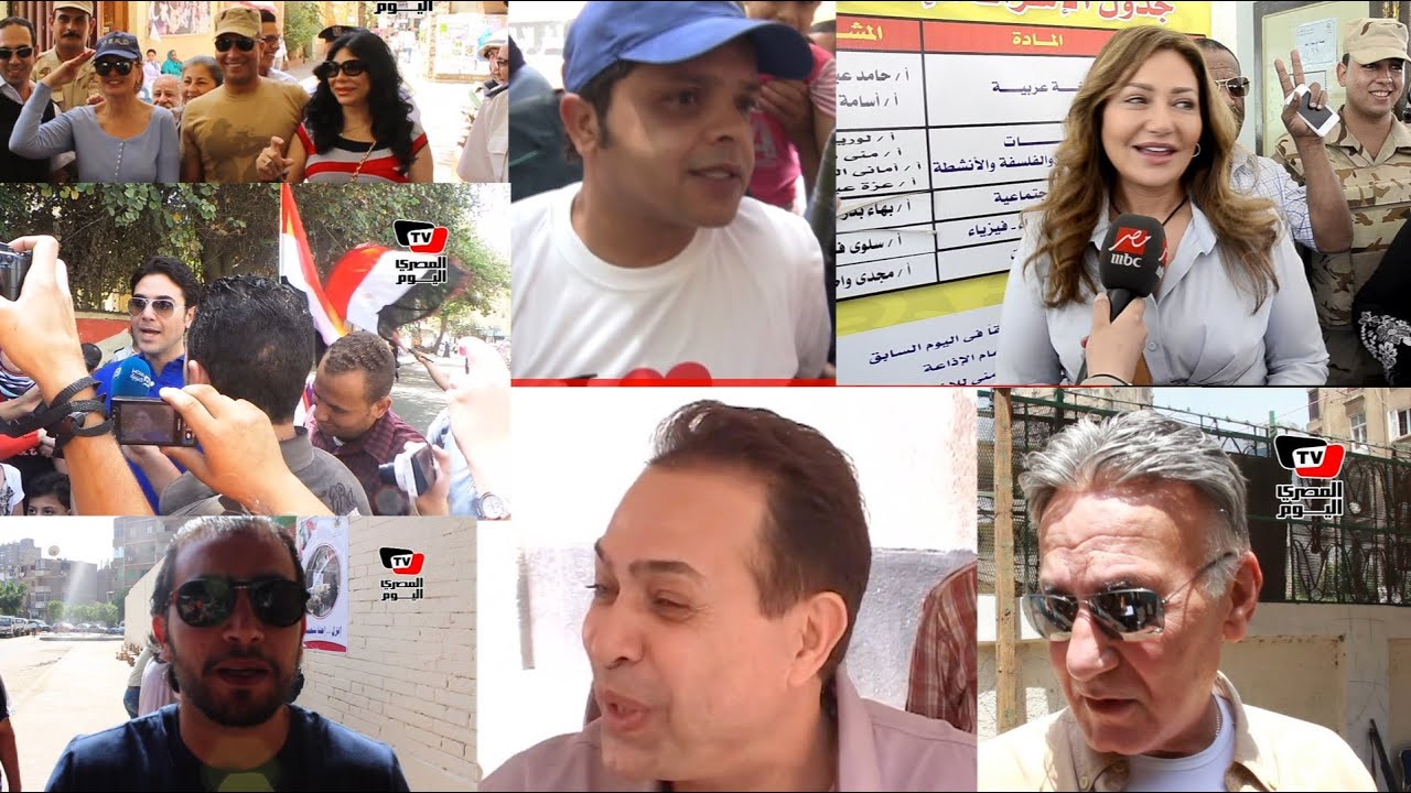 نجوم الفن في انتخابات الرئاسة ٢٠١٤
