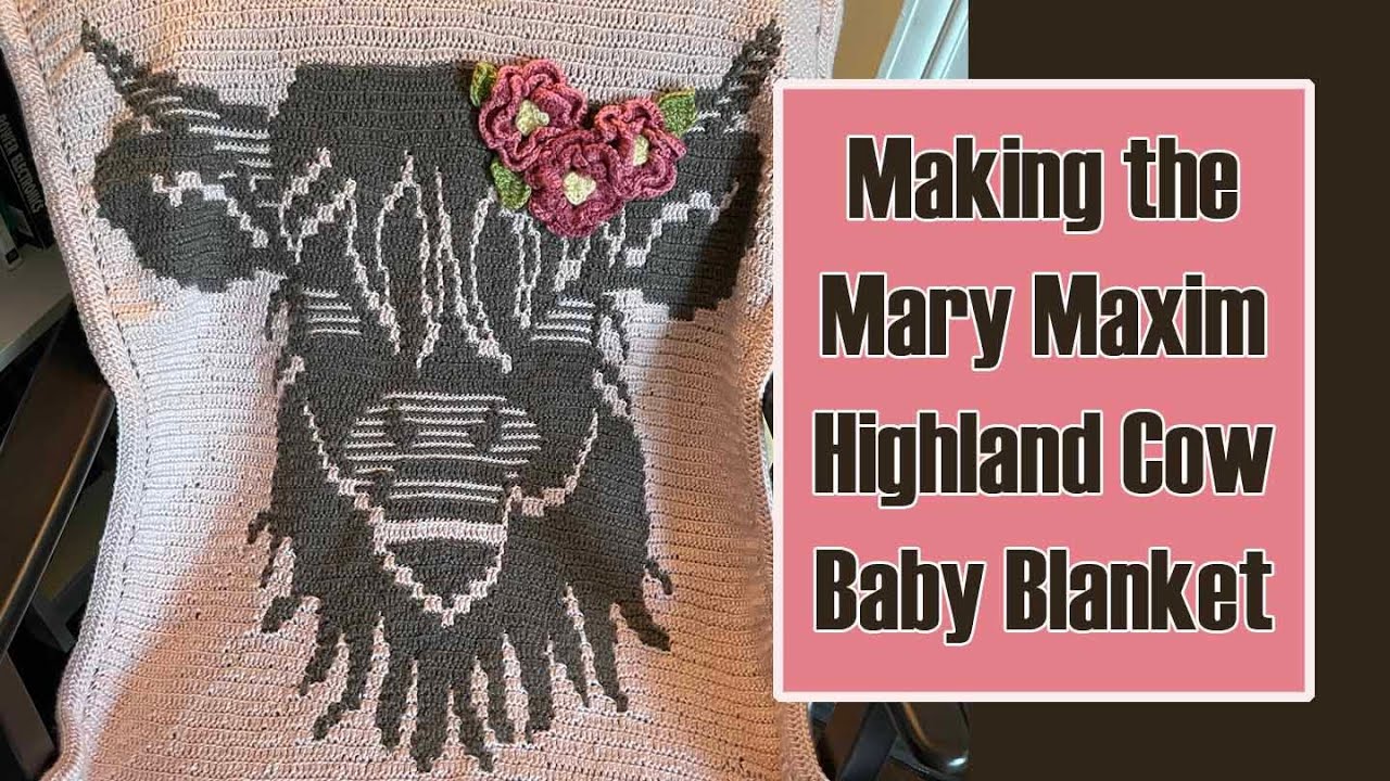 Making the Mary Maxim Little Highland Wonder Baby Blanket | My second attempt at the mosaic stitch!