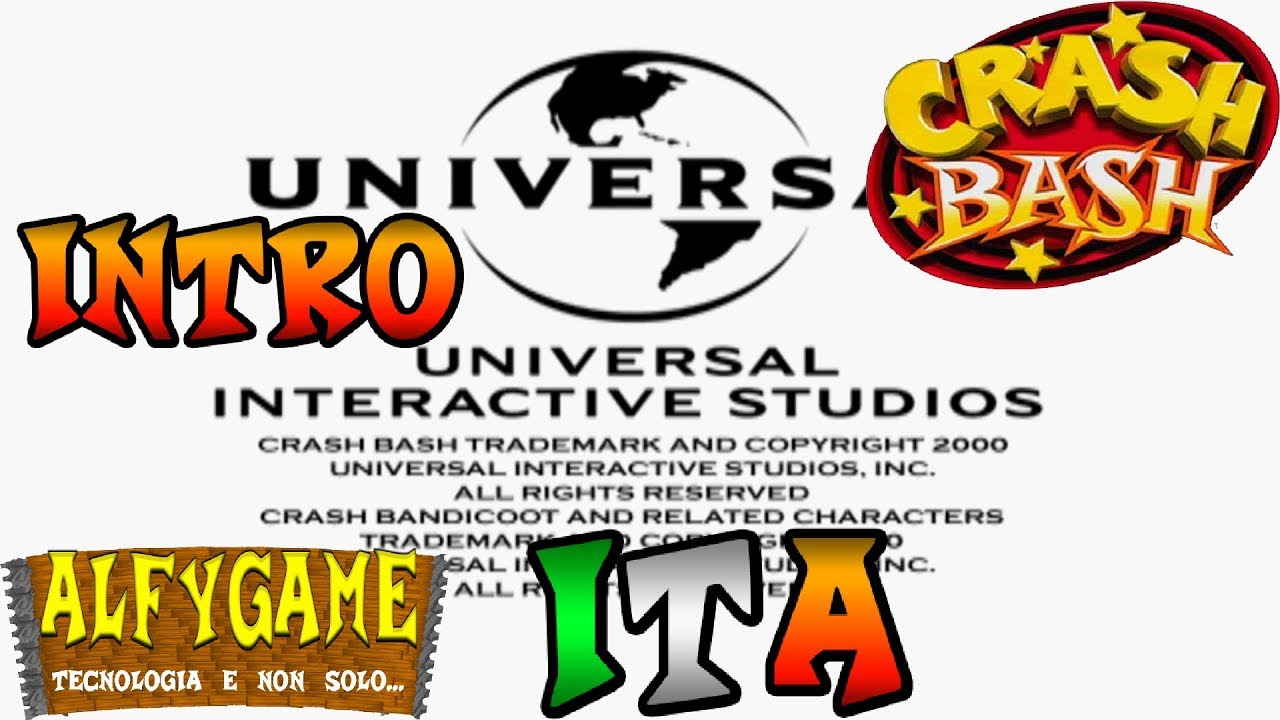 Crash Bash TITLE SCREEN in italiano 