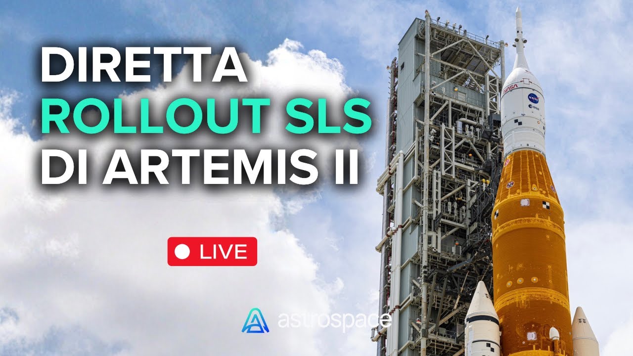 Diretta del rollout di SLS per Artemis II
