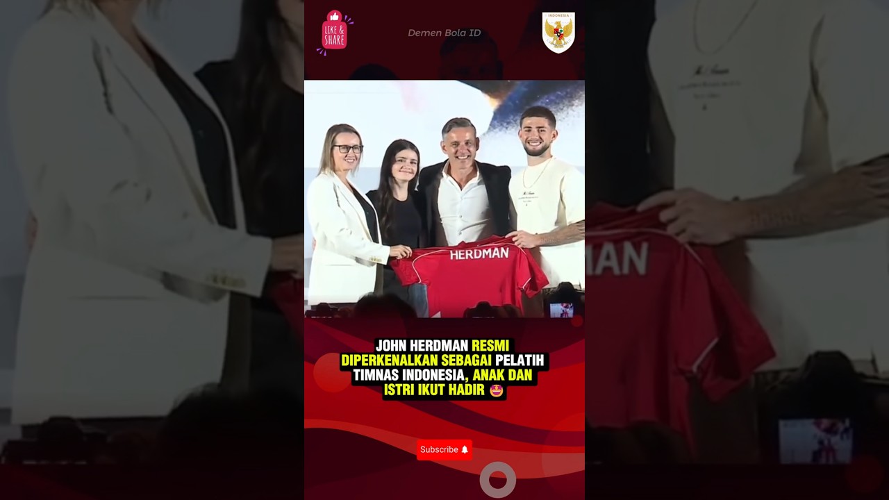 RESMI JADI PELATIH TIMNAS INDONESIA, JOHN HERDMAN HADIR BESERTA KELUARGANYA 
