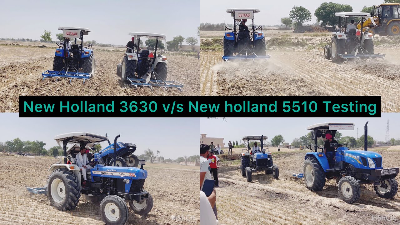 New Holland 3630 v/s New holland 5510 testing 