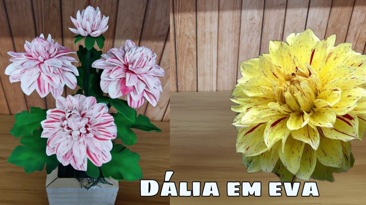 Dália riscada em eva