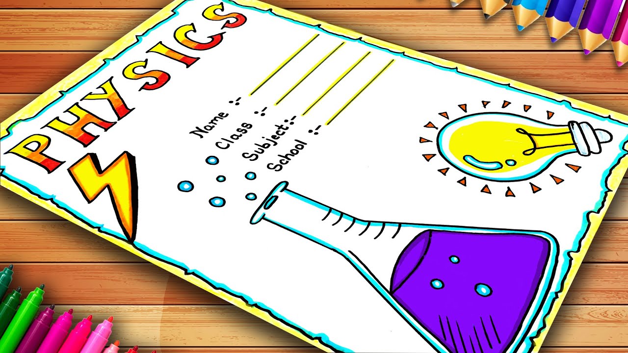 Front Page Design of Physics | Easy Physics Front Page Design | Science Front Page Design