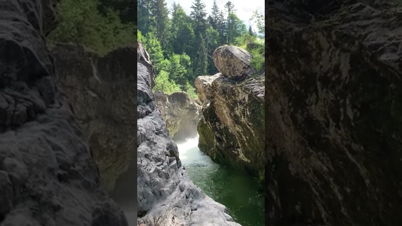 Die Gumpen am Sylvensteinspeicher - Sylvenstein Stausee - bei Fall, &Ouml;sterreich