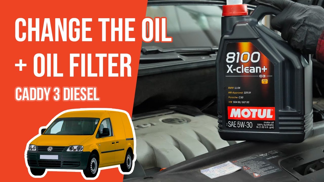 Change the oil and the oil filter Caddy mk3 1.9 TDI 🛢