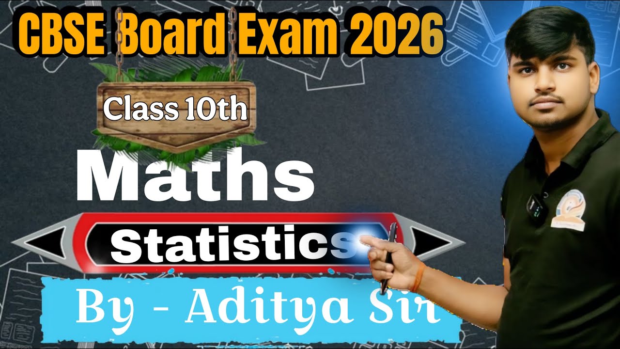 statistics class 10th /Previous year questions / important question 2026/ by aditya sir