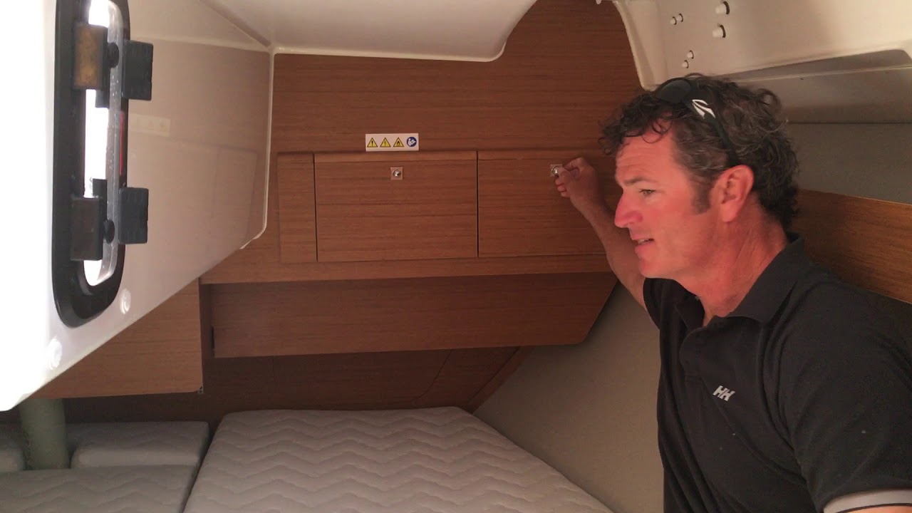 Geoff Ewenson on the DuFour 360 Aft Cabin