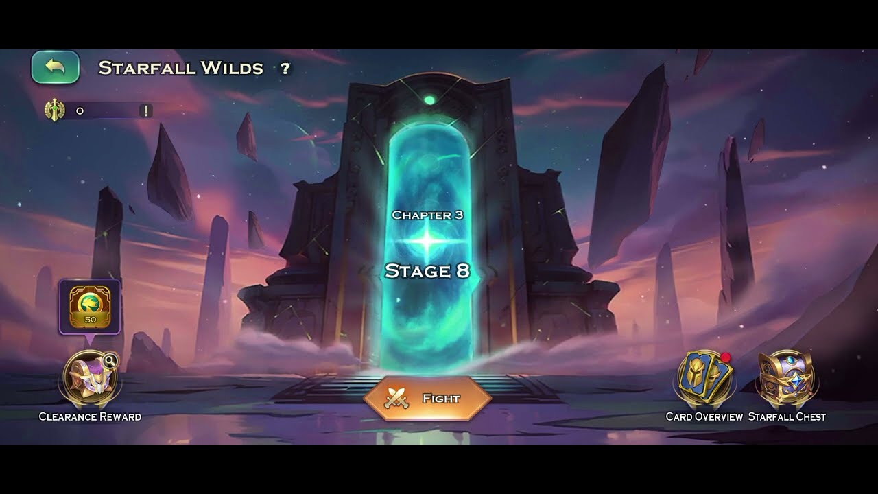 (starfall 3-8) / Starfall wild chapter 3 stage 8 /Art of conquest/
