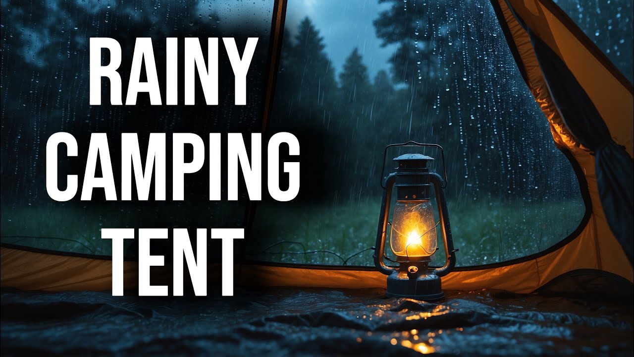 Camping Tent in Heavy Rain ⛺️ Storm Sounds for Deep Sleep (8 Hours)