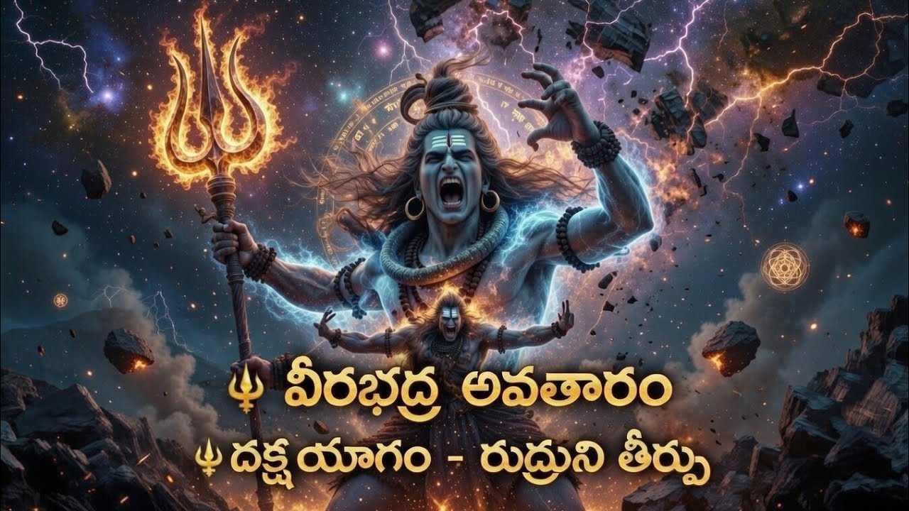 వీరభద్ర అవతారం 🔥 దక్ష యజ్ఞం వినాశనం | Shiva Rudra Roopam