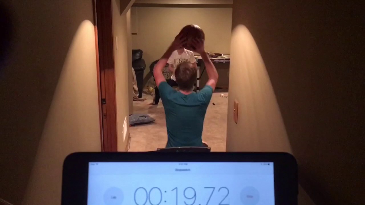 World Record!! Basketball Passes Seated | 10ft Away | 1 Minute
