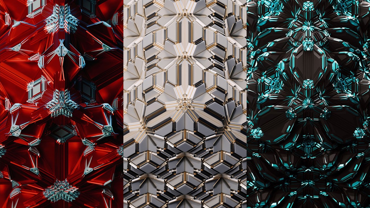Fractal Extrusion Series - Free Blender Projects - BBTS 04