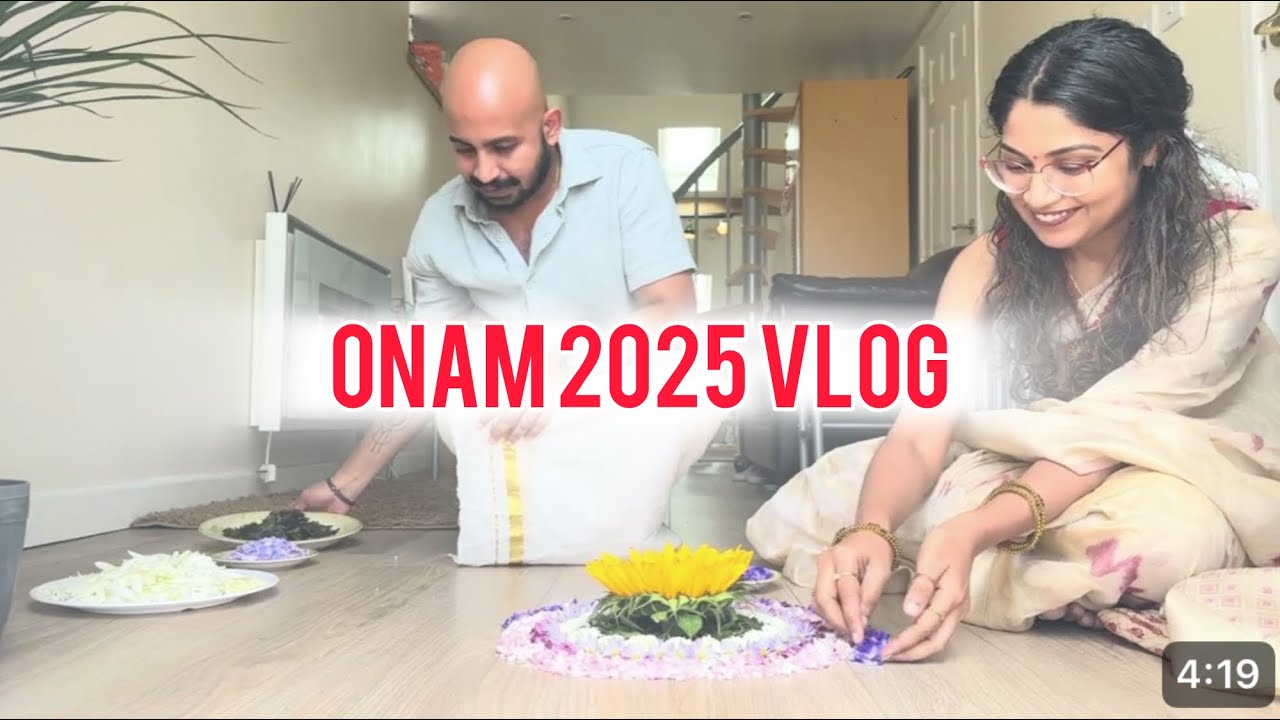 Happy Onam 🌼 | Onam 2025 Vlog | Our First Onam Together in the UK | 