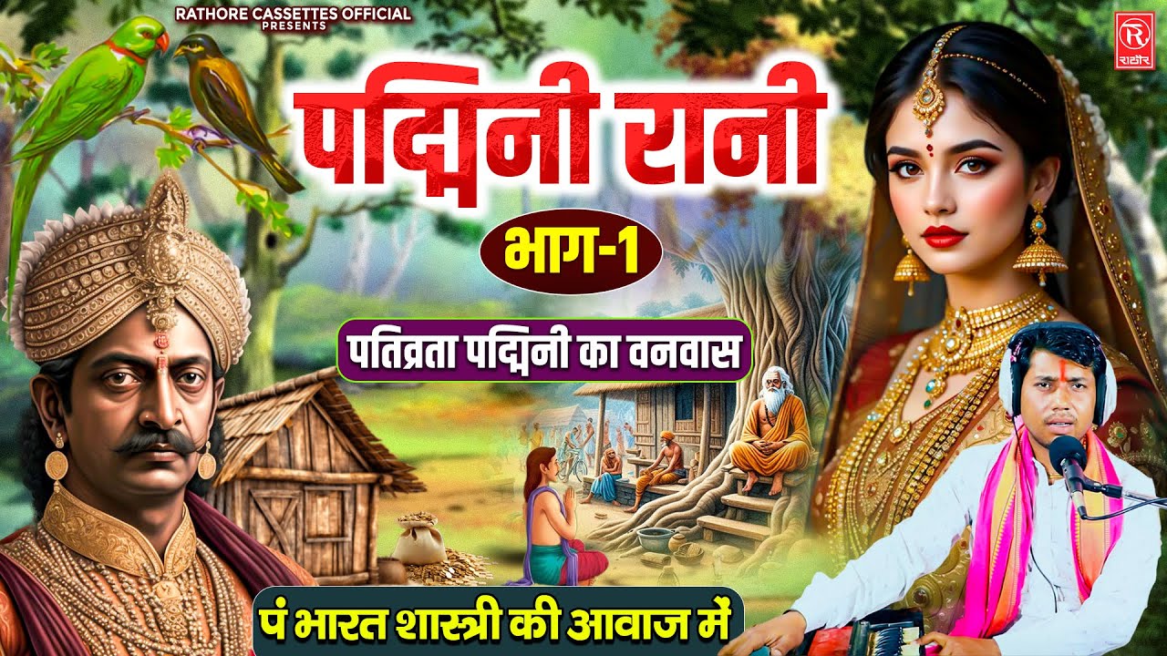 रानी पद्मिनी भाग-1 (पतिव्रता पद्मिनी का वनवास) पं भारत शास्त्री जी की आवाज में | Dehati Kissa Kahani