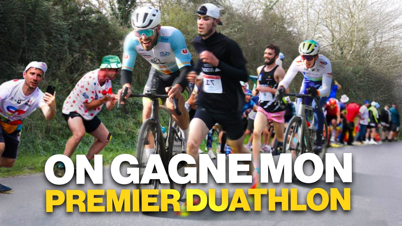 JE GAGNE MON PREMIER DUATHLON EN DUO AVEC UN ABONNÉ ! 🏆 | ZEPOURSUITE - LA BAULE