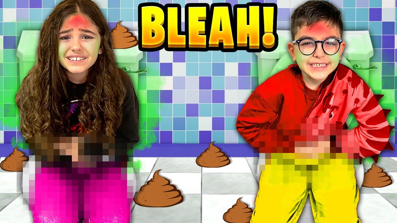 GIULIA E CHICCO STA MALE E HA MAL DI PANCIA E FA LA CACCA ADDOSSO! CHE SCHIFO