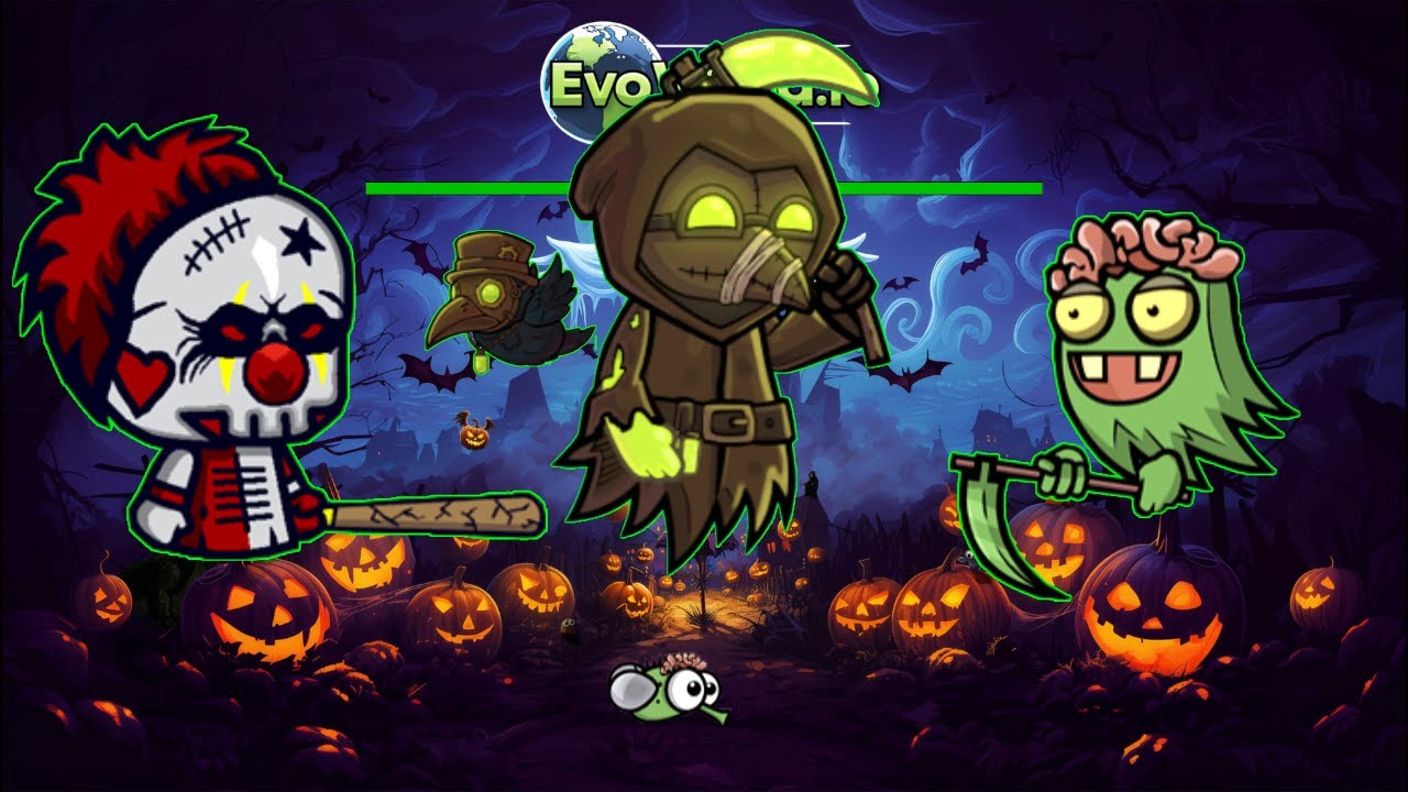 All Animals Evolution With Legendary Halloween Reapers (EvoWorld.io)