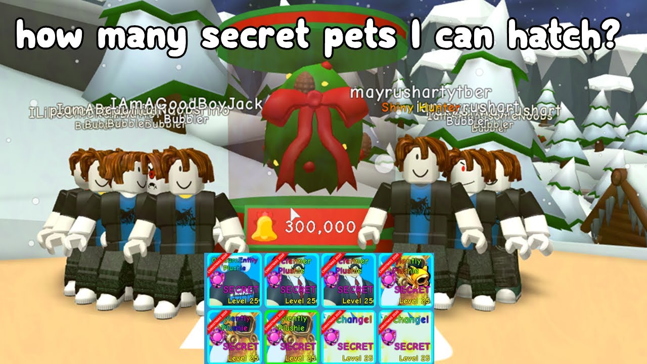 Hatched Holly Egg Using 13 Accounts And I Got These Pets! - Bubble Gum Simulator Roblox