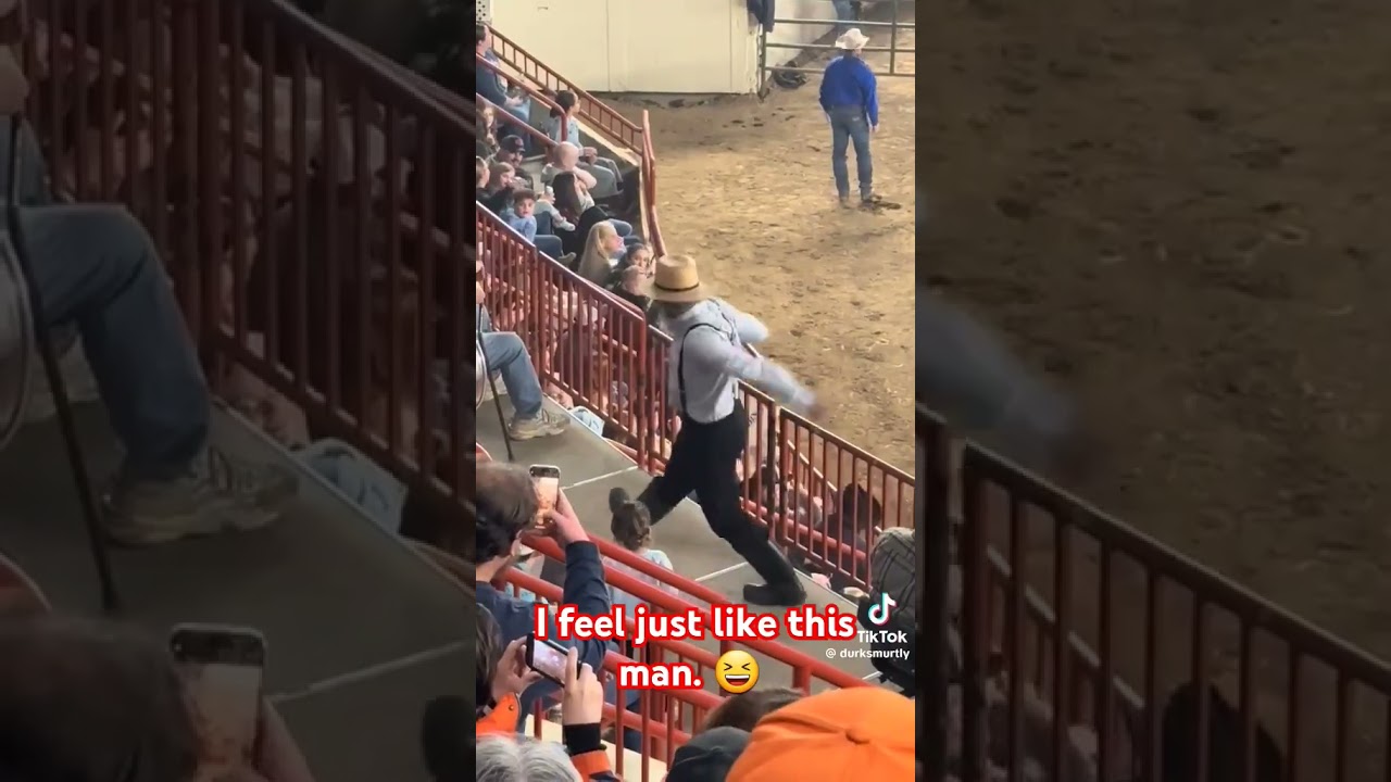 Amish man dancing breaking it down dougie fresh stadium ball game half time show