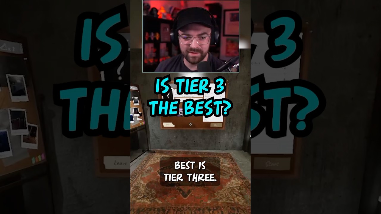 IS TIER 3 THE BEST? 🤔 | Phasmophobia #shorts
