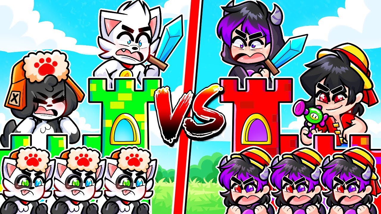 CASTILLO SEGURO de EMILEXY vs CASTILLO SEGURO de RAMCISCO 🏰😂 MINECRAFT - CASTILLO vs CASTILLO  Alexy