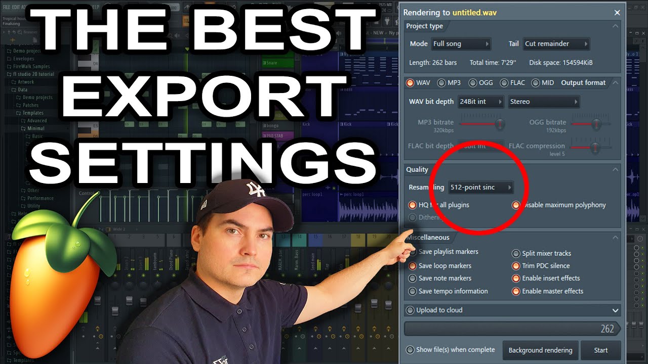 BEST Export Settings!  Get The Best Audio Quality From FL Studio 20