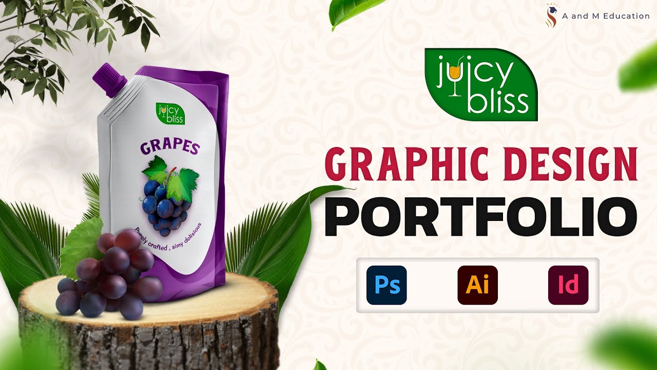 Abhishek Portfolio | Graphic Design Course  | A and M Education Mangalore