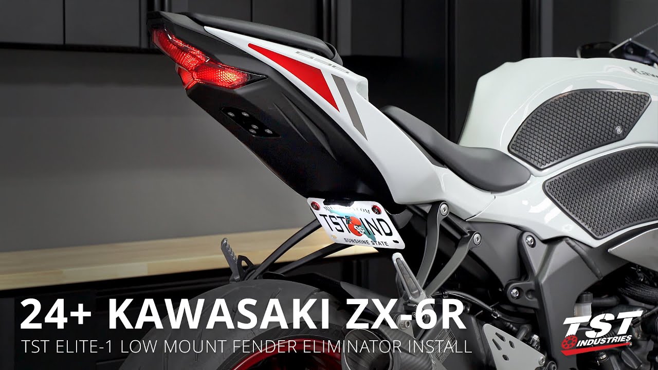 How to Install Low Mount Fender Eliminator on 2019+ Kawasaki ZX-6R by TST Industries