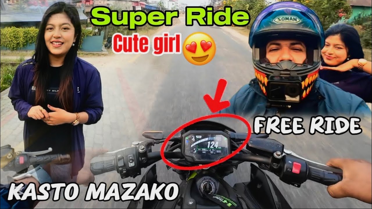 FREE RIDE IN SUPER BIKE 😍😍 LASTAI MAZA KO MANCHA 😁!!! KAWASAKI Z900 IN NEPAL😍
