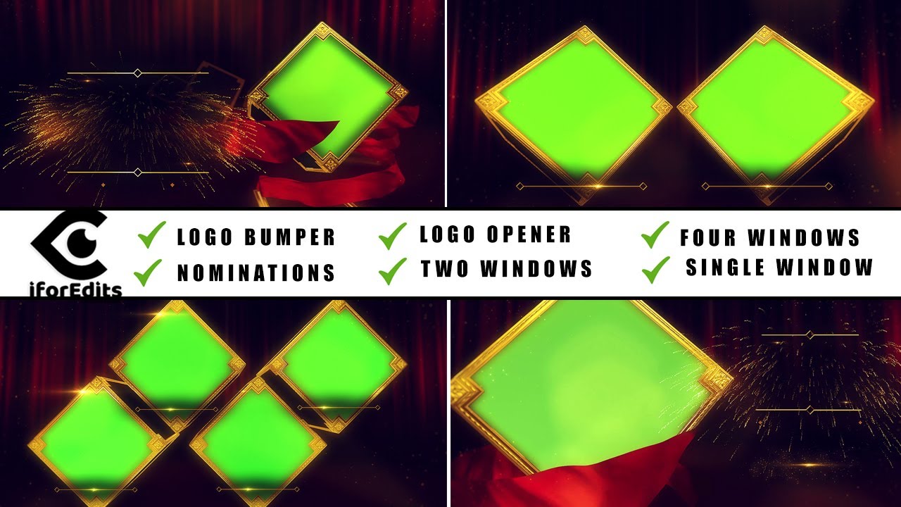 Award Winning Graphical Package With Green Screen in Ultra High Quality | FREE TO USE | iforEdits