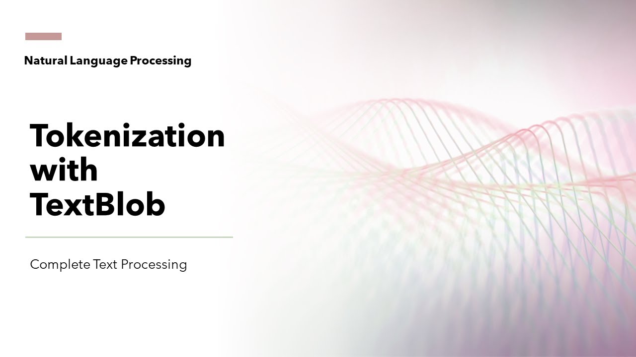 24 Tokenization using TextBlob | Text Preprocessing and Mining for NLP | KGP Talkie