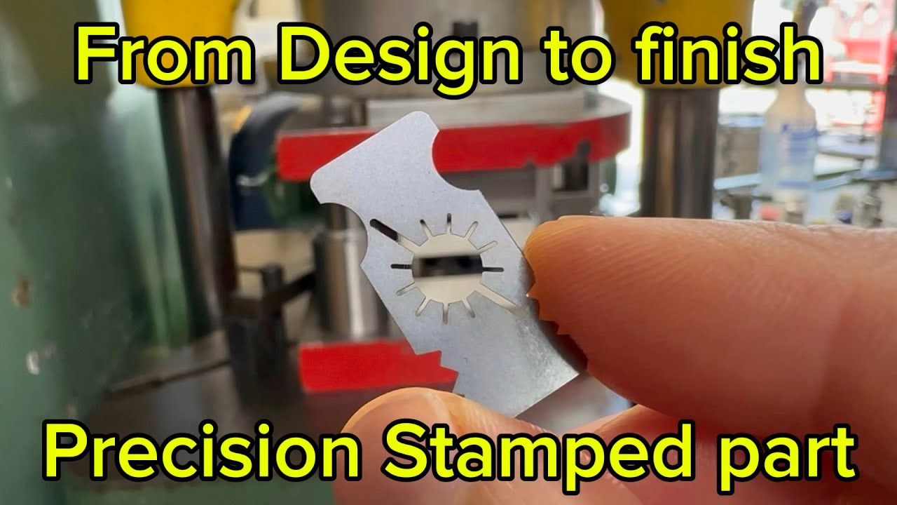 Entire process from scratch to a finished stamped part.