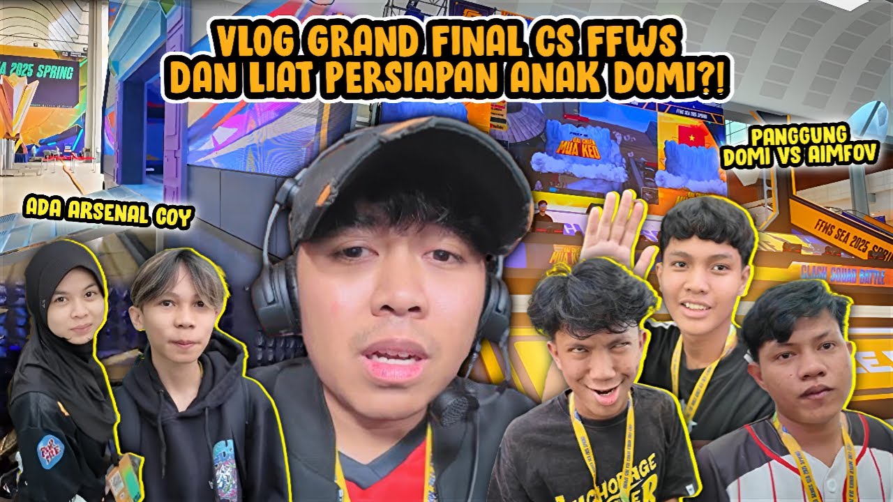 VLOG GRAND FINAL CS FFWS & LIAT PERSIAPAN ANAK2 DOMINATORS?!