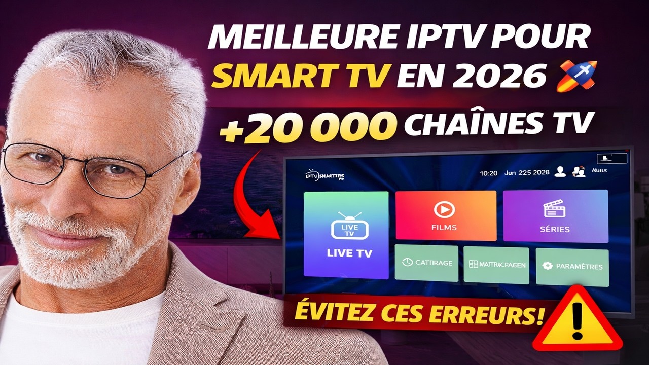 MEILLEURE Application IPTV pour Smart TV en 2026 📺 (&Eacute;vitez Les ERREURS⚠️)
