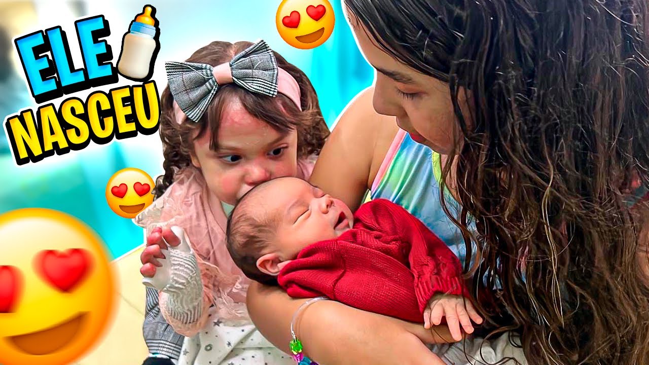 O BEBÊ NASCEU ! SARAH E ELOAH FORAM VISITAR !