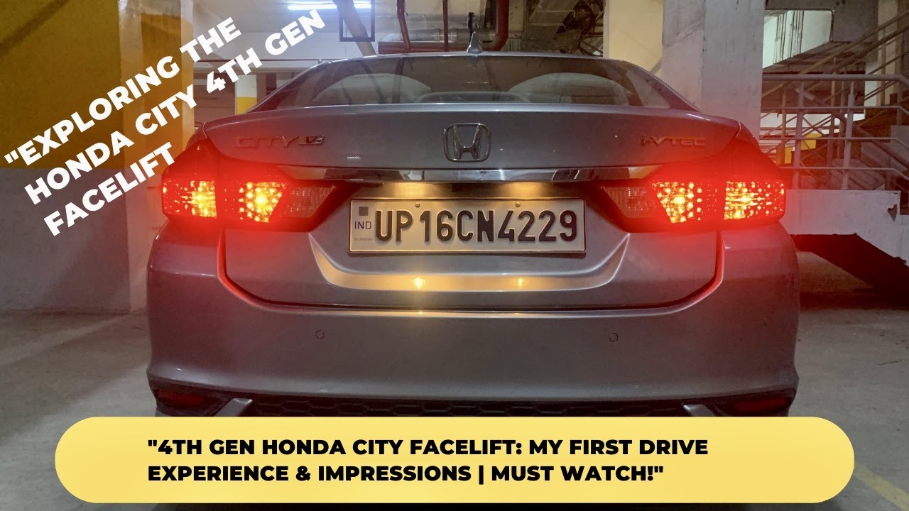 Первый опыт вождения Honda City Facelift 4-го поколения: впечатления, особенности и многое другое!