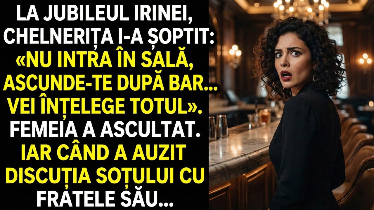 În ziua aniversării, chelnerița a spus. „Nu ieșiți în sală... Și atunci am auzit...
