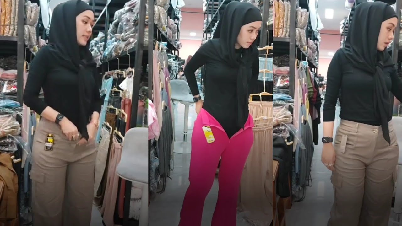 Bunda Jualan Online Try On Celana Dan Baju Hijab Style Olshop