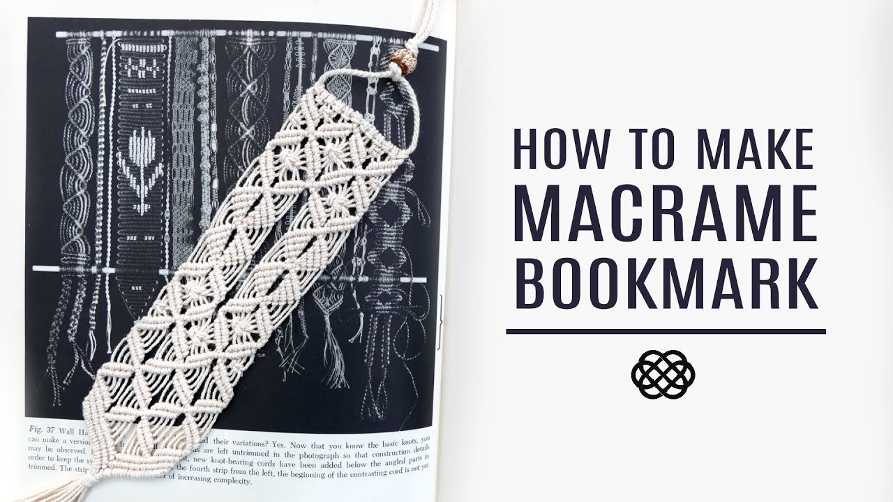 DIY ELEGANT MACRAME BOOKMARK 🔖 TUTORIAL