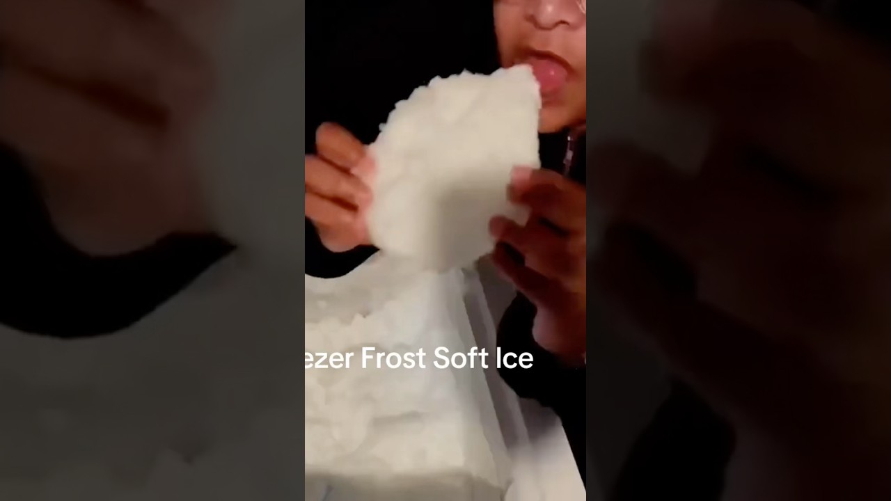 #freezerfrost #asmreating #iceeating