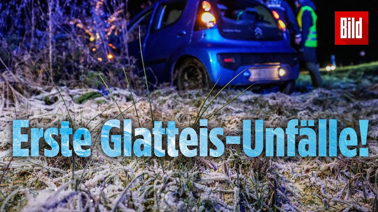 Passt auf, es ist glatt auf den Stra&szlig;en! | Erste Unf&auml;lle wegen Glatteis