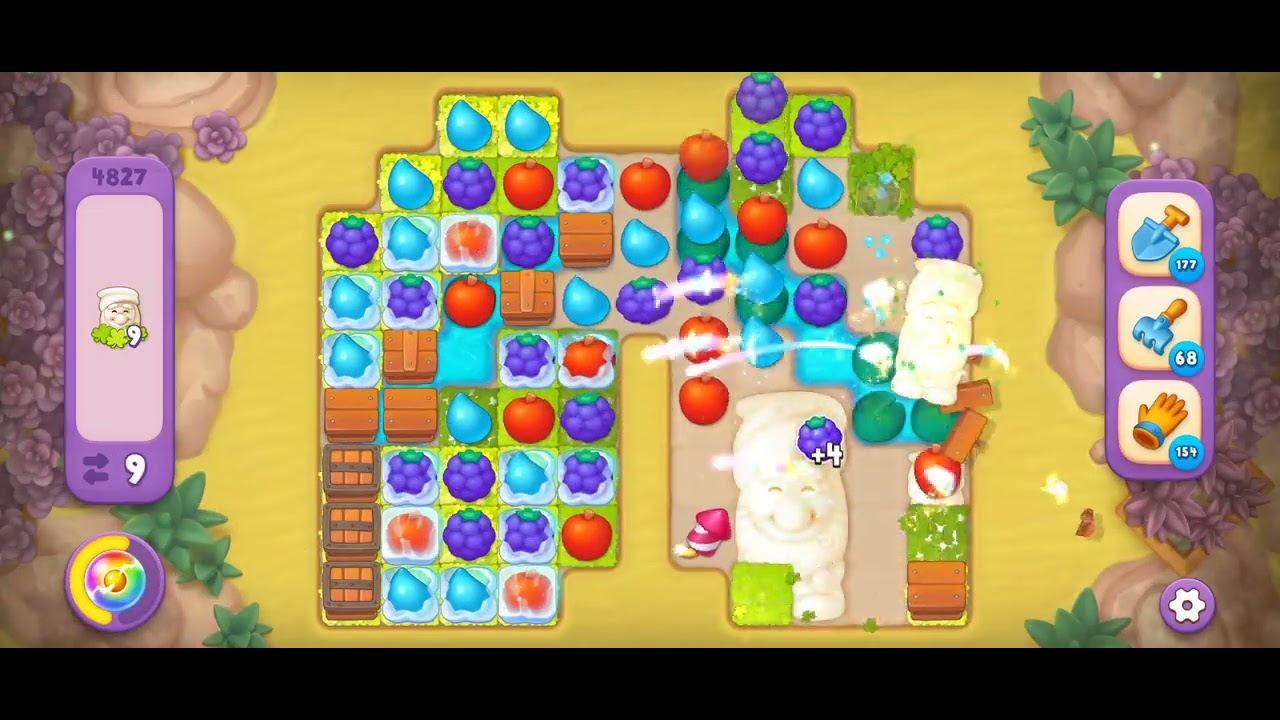 Gardenscapes Level 4827 [Super Hard Level] #androidgameplay #gardenscapesgame #viralvideo #tranding