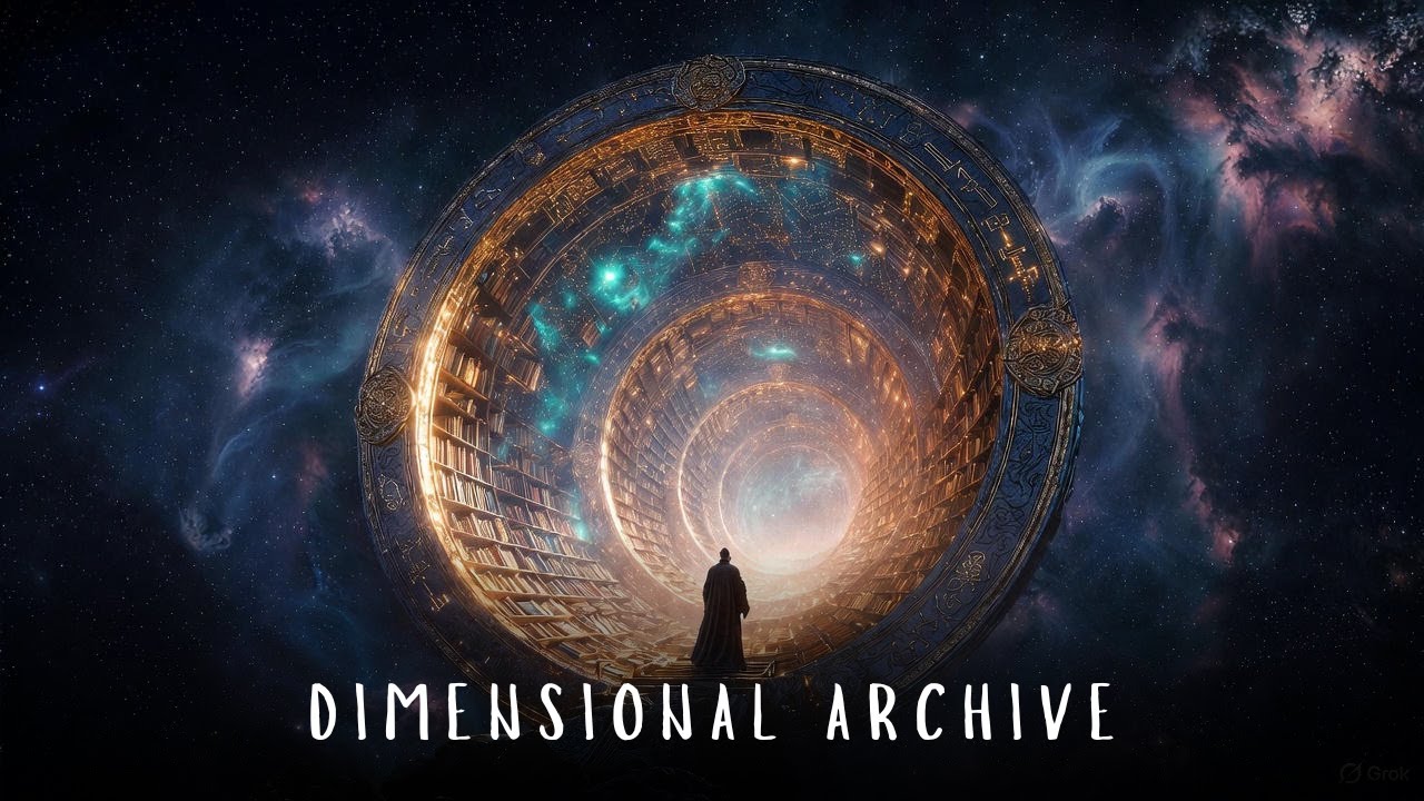 Dimensional Archive - Mystical Cosmic Library Portal - Healing Ambient Music for Relaxation