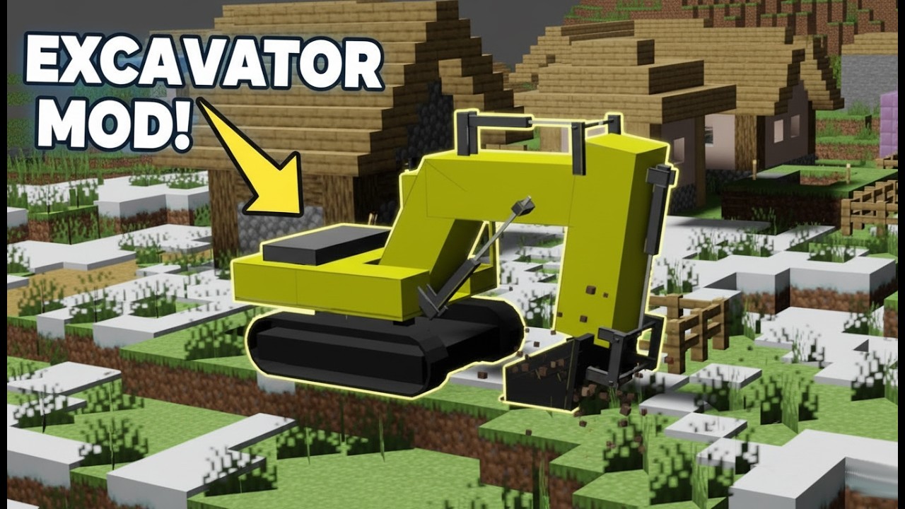 Addon Excavator Komatsu Minecraft