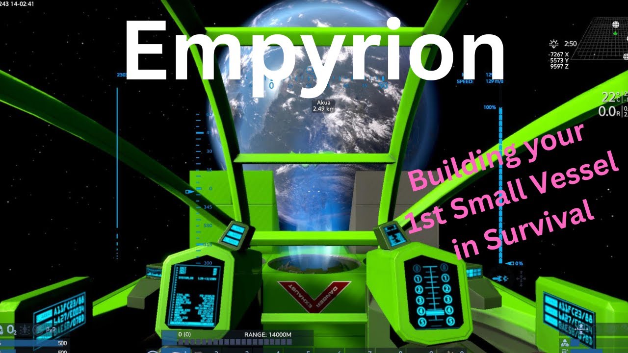 Empyrion Building your 1st Small Vessel SV in survival