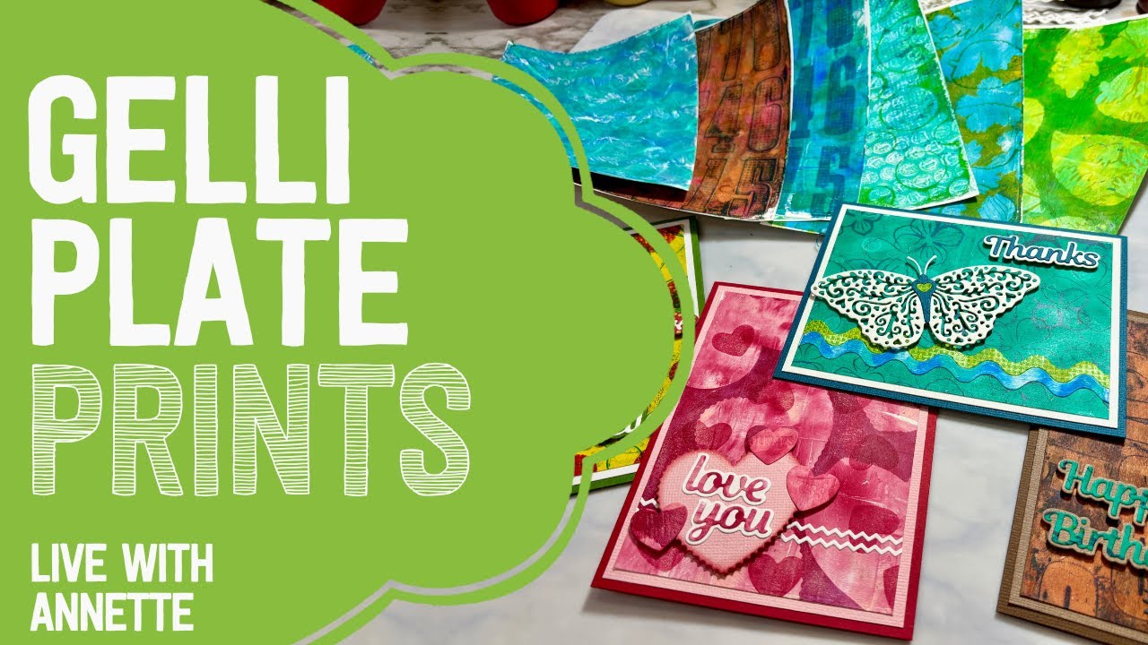 Gelli Plate Prints! | LIVE with Annette