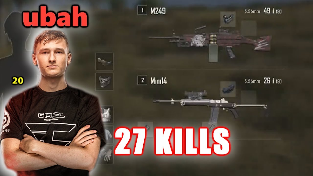 Faze ubah & mxey - 27 KILLS - M249+Mini14 - DUO - PUBG